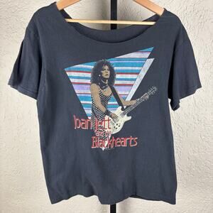 Joan Jett And The Black Hearts Off The Shoulder 1987 Medium Vintage Band Tee
